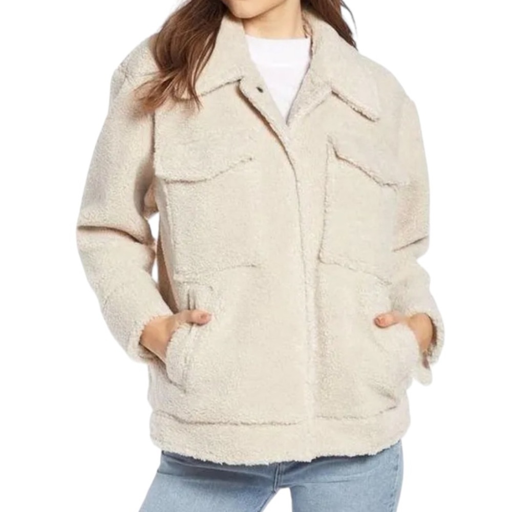 Something Navy Teddy Jacket